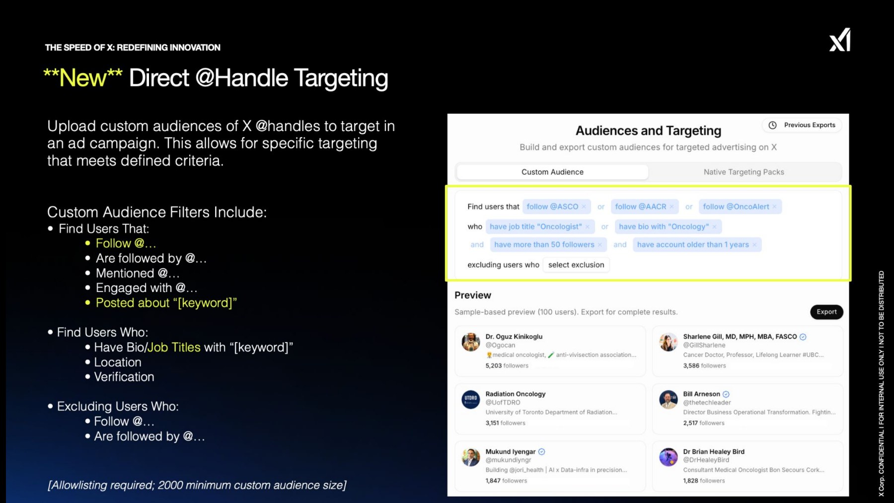 New Direct @Handle Targeting